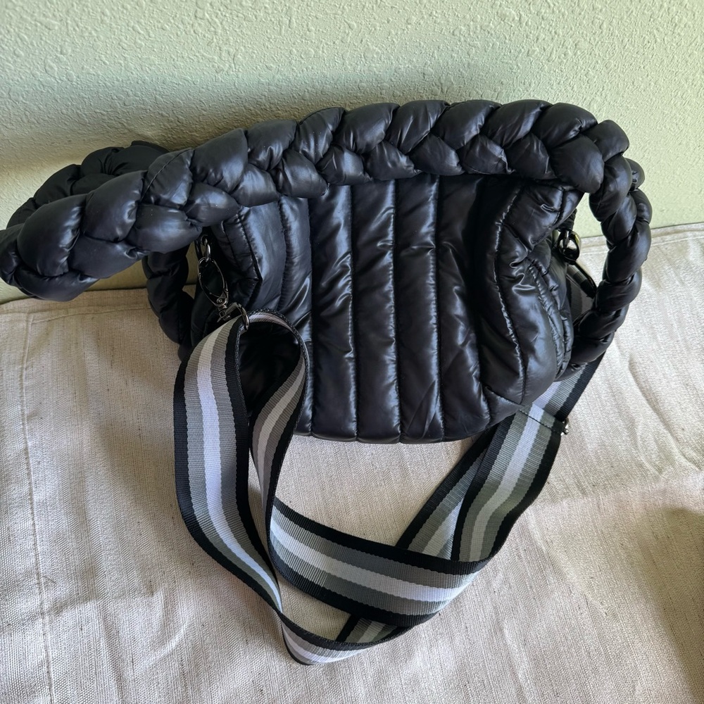 THINK ROYLN Quilted Black Bag